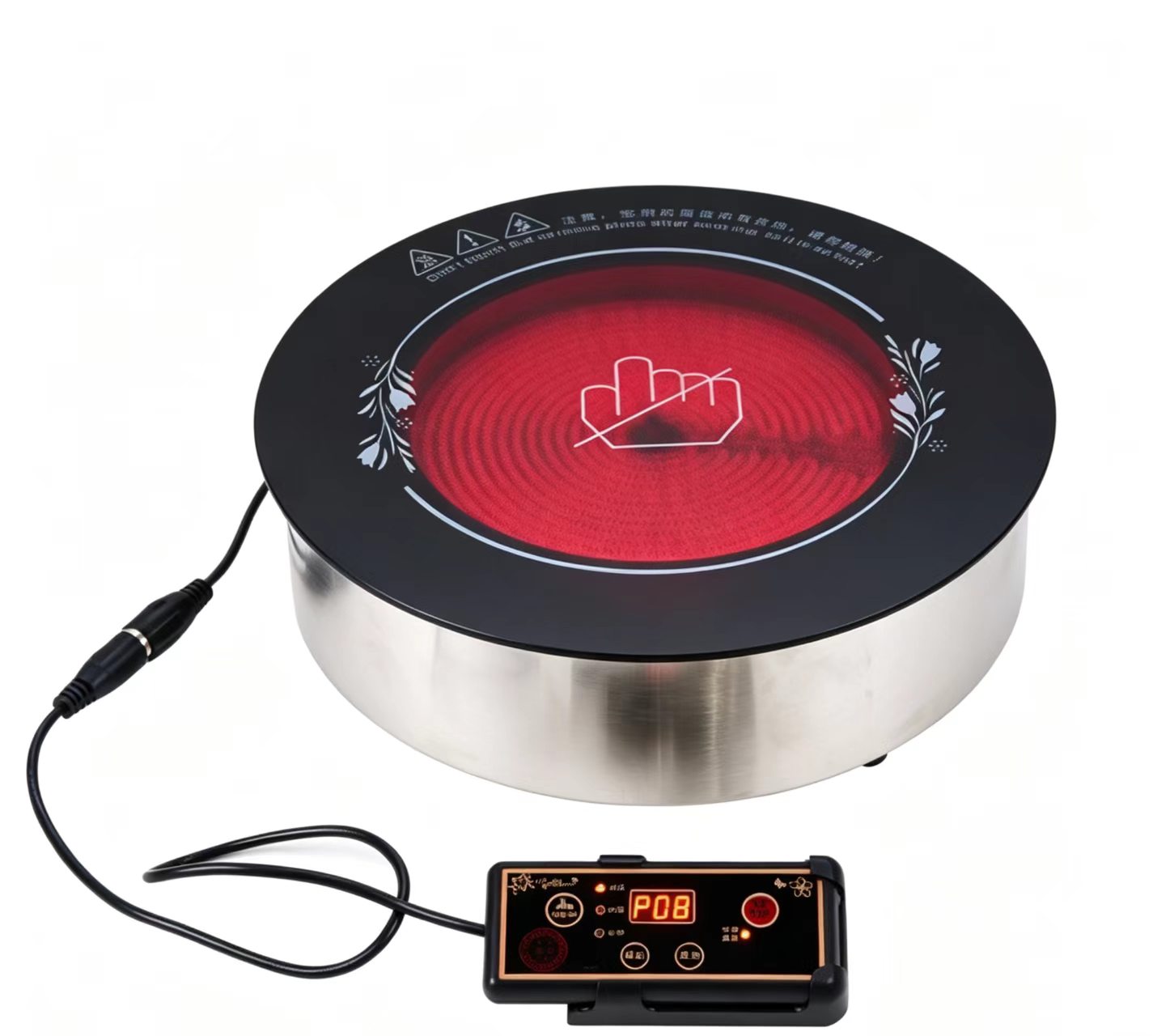 H015b58b74d7043c5b0d6c52e3f69967fN High Power Infrared Ceramic Cooker with Stainless Steel Surface