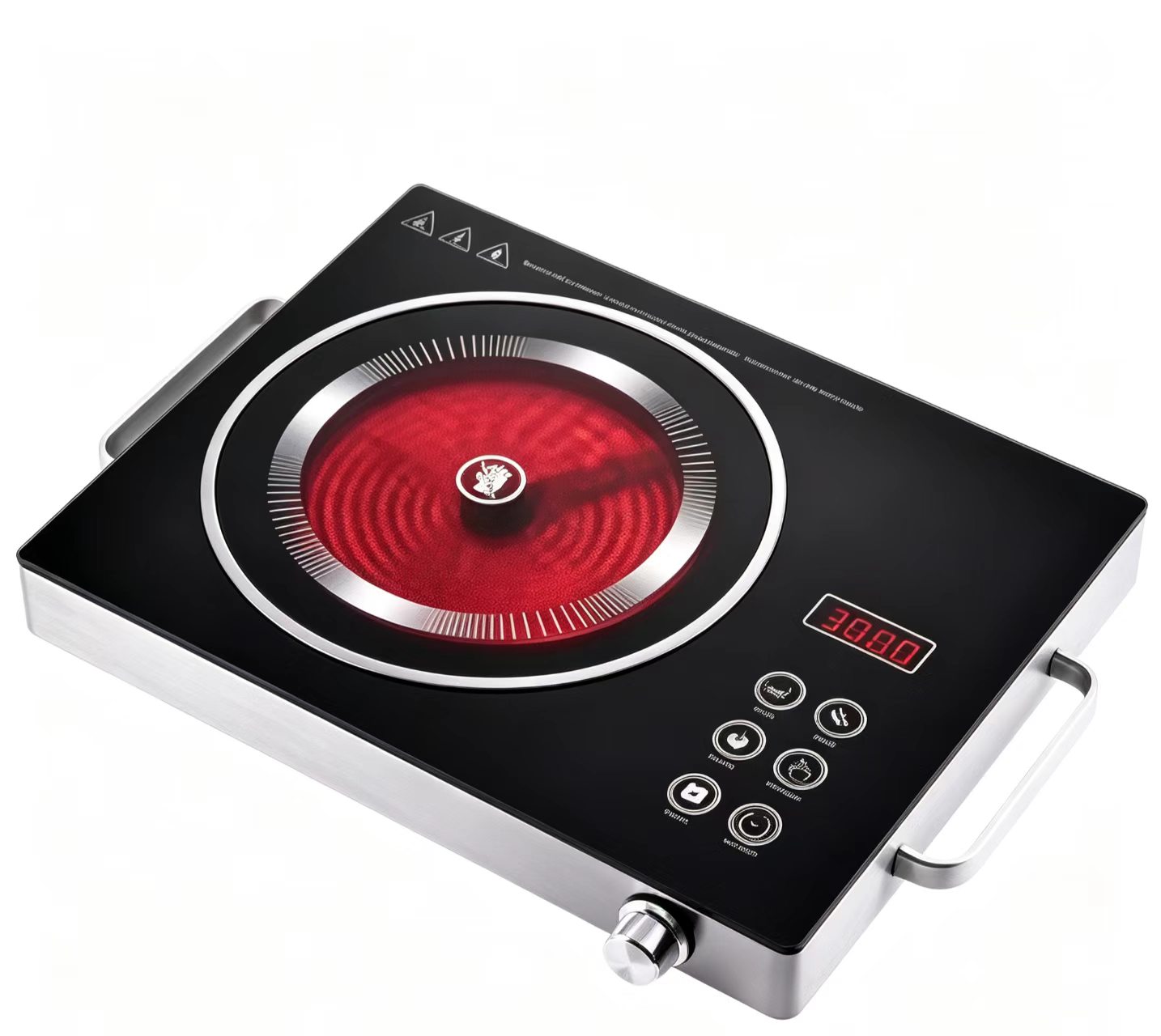 H01740a1d29614e35a24e96abe170ce04J Electric Ceramic Household Cooktop With Stainless Steel Surface