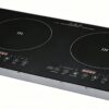 H09d3e6b0c17b492fa17bb67662ab8da27 Built-in Double Burner Electric Induction Cooktop With Touch Control