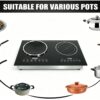H0d6cf4590b244c7e9693d0743441fd27S CJA 2 Burner Infrared Ceramic Cooktop With Touch Control