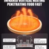 CJA Portable Electric Ceramic Hob With Stainless Steel Surface