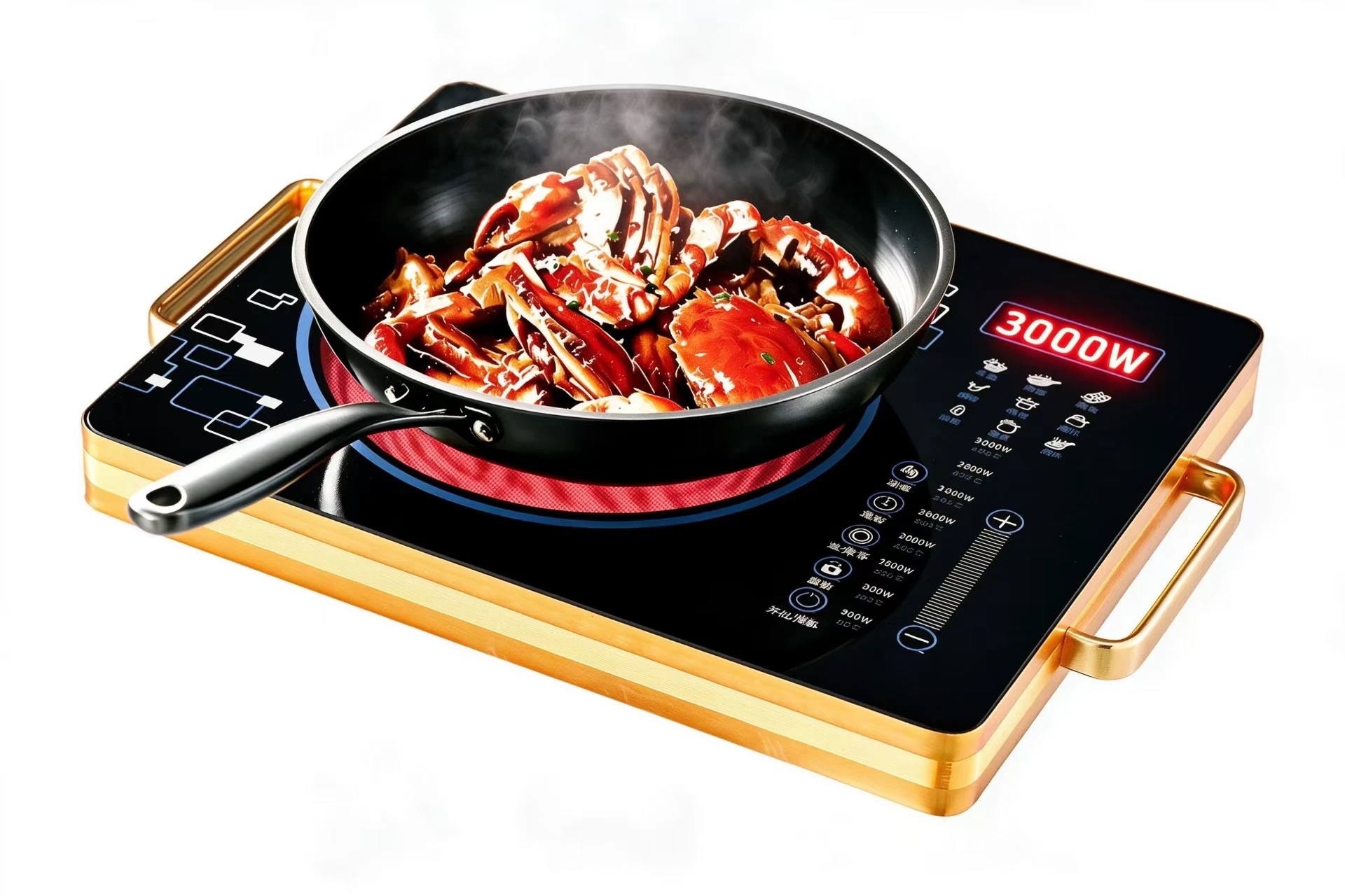 H208d6d7e587e404e82447bfa3a9785d01 CJA 1 Burner Electric Ceramic Hob With Stainless Steel Surface