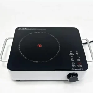 CJA Portable Electric Ceramic Hob With Knob And Touch Control