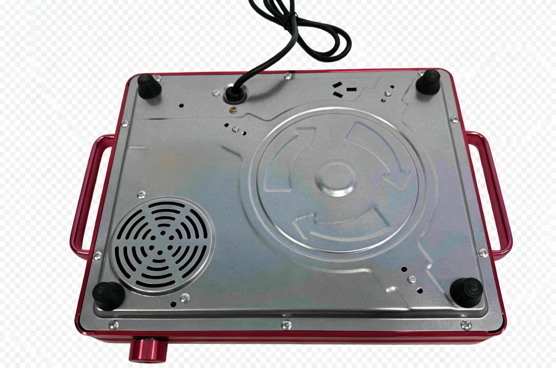 H39f0eeada4434cdd91348f7f9226c7c7g CJA Portable Smooth Ceramic Electric Cooktop With Knob Control