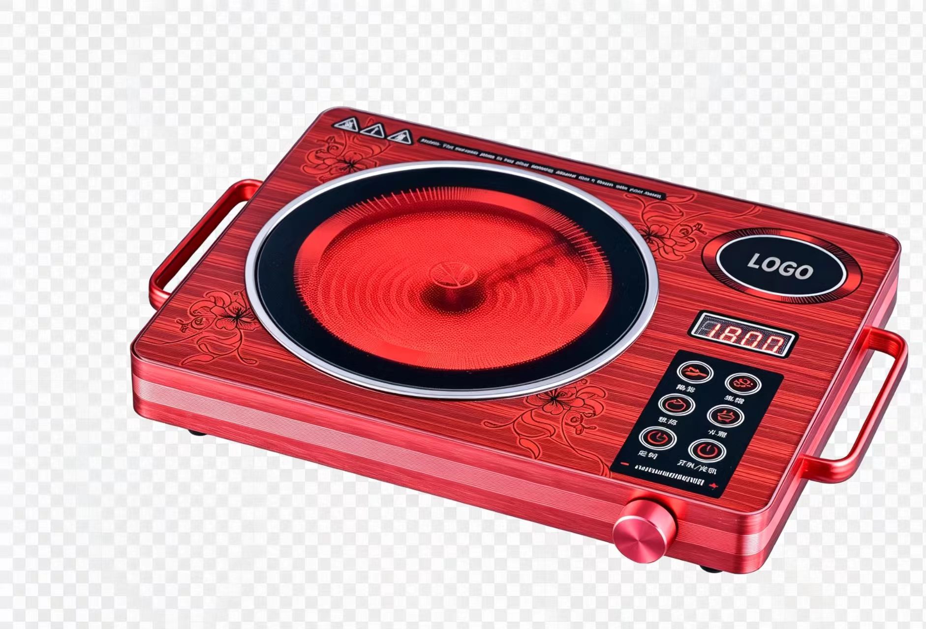H43d1a9f21af14d369d86781e9229c5ddq CJA Portable Smooth Ceramic Electric Cooktop With Knob Control
