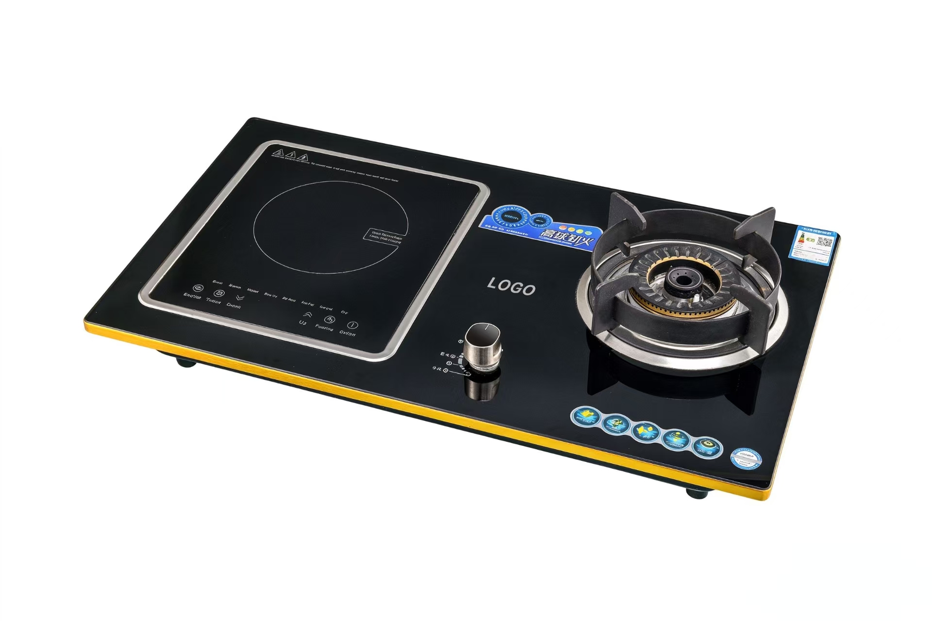 H445ee411c93a477999591be3a398cea3P CJA 2 Burner Electric Ceramic And Gas Combination Stove