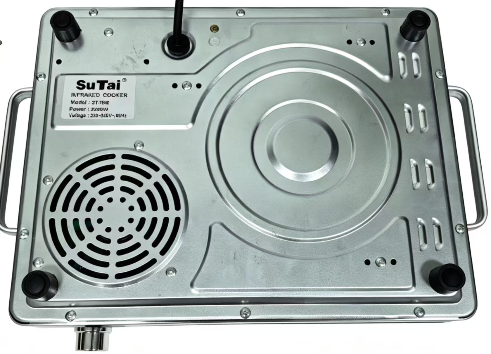 H5a2a109120c743f4b0e15d9f90bdc37a0 CJA Portable Electric Smooth Ceramic Cooktop 2200W