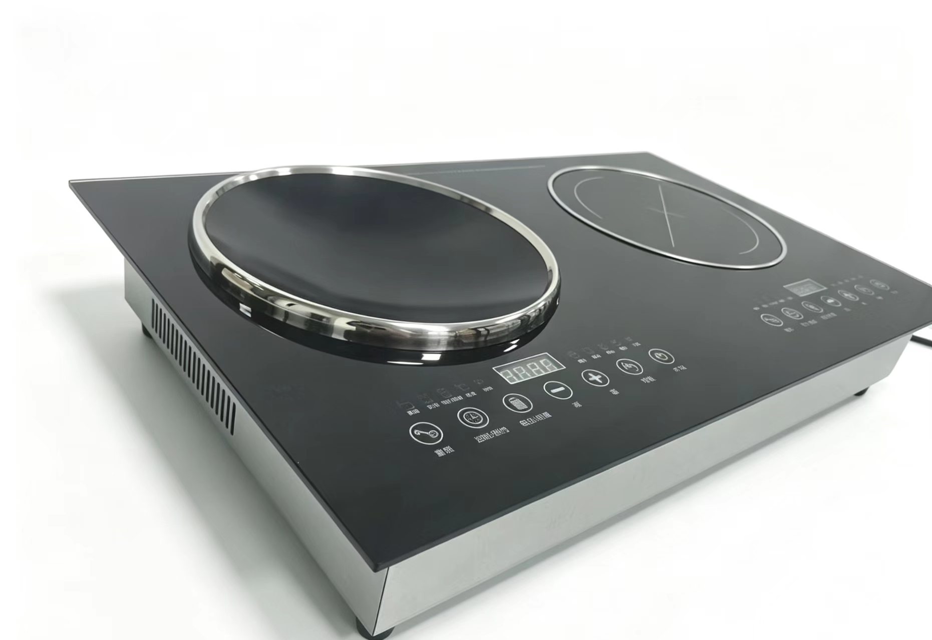 H752e0327743e4dfc9ffa9a704d59a666V CJA 2 Burner Infrared Ceramic Cooktop With Touch Control