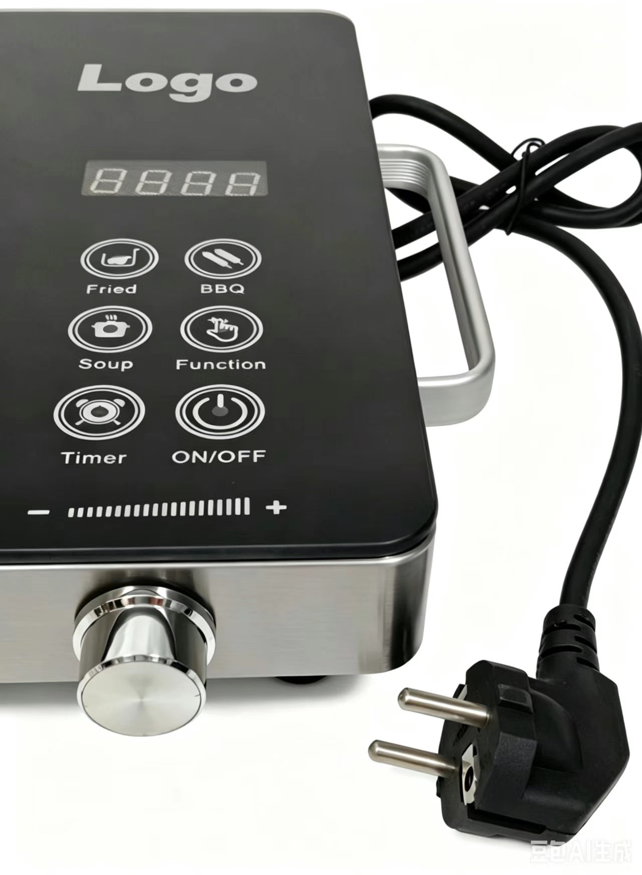 H77319a934f7c4bcba0680065b413d117W Electric Ceramic Household Cooktop With Stainless Steel Surface