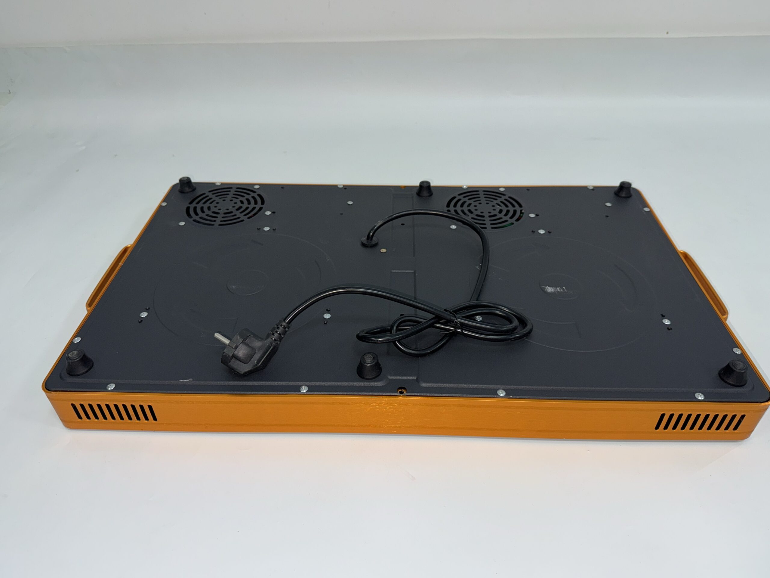 Haf7e02fcd69c47a7b01b695d3f597221I CJA 2 Burner Electric Ceramic Hob, Stainless Steel Portable Cooktop
