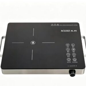 CJA Portable Electric Ceramic Hob with Touch and Knob Control