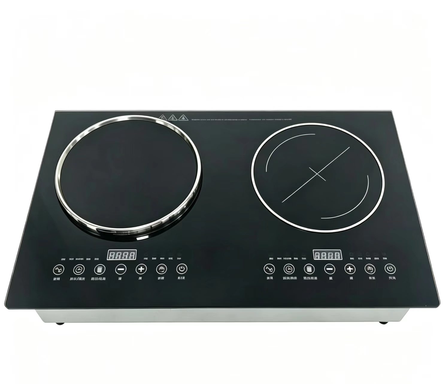 Hd209906be4d44b678e2d501439054f08G-4 CJA 2 Burner Infrared Ceramic Cooktop With Touch Control