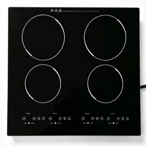 Commercial 4-Burner Electric Ceramic Cooktop with Touch Control