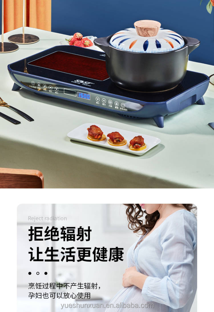 Premium Sleek Dual Zone Electric Ceramic Cooktop